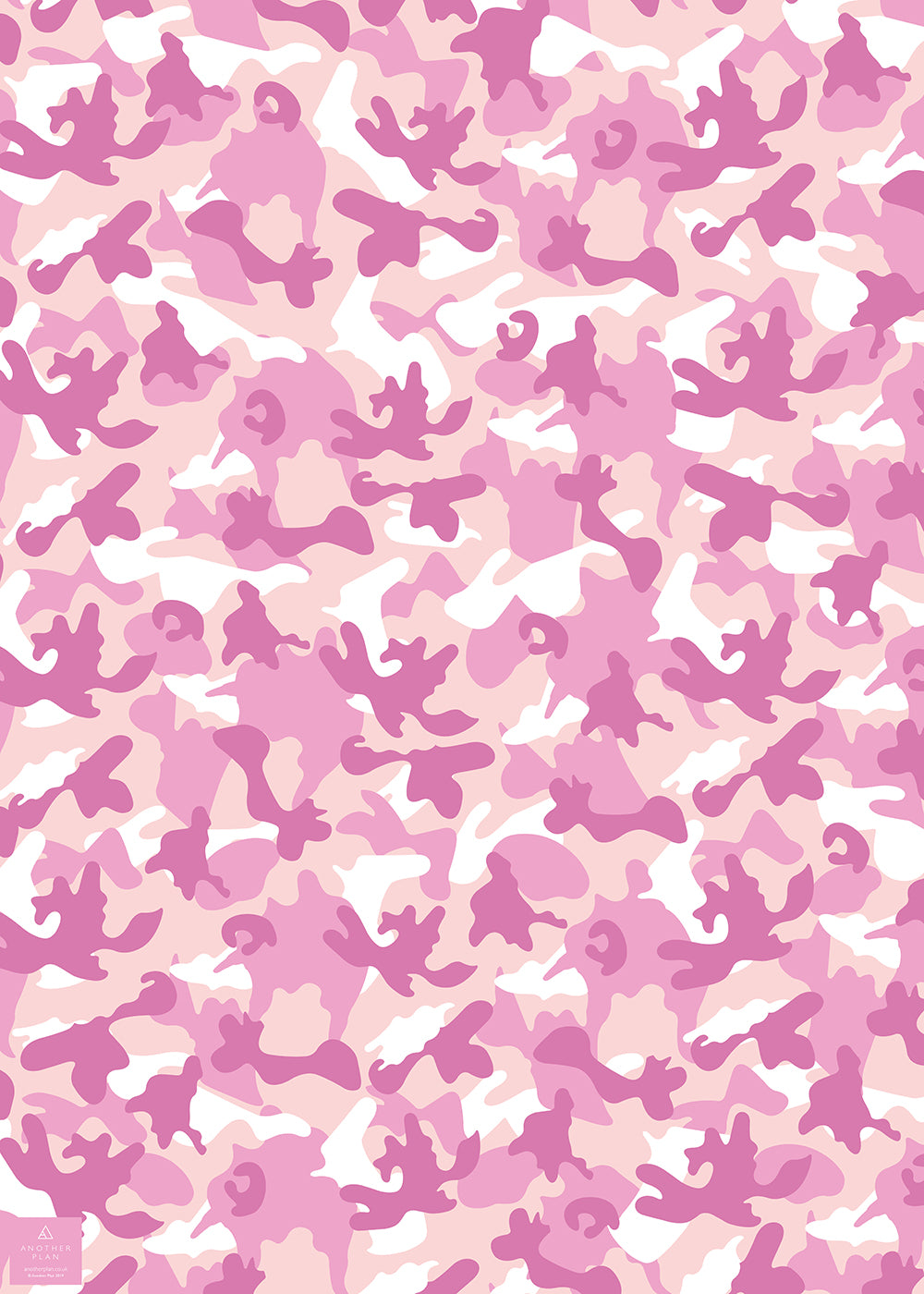 Pink Camo Gift Wrap