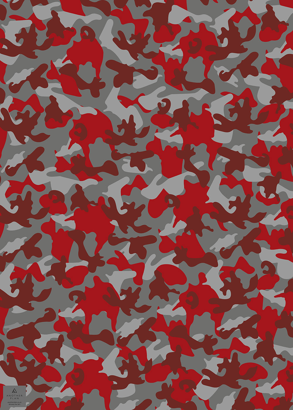 Red Camo Gift Wrap