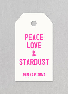 Peace, Love & Stardust Gift Tag
